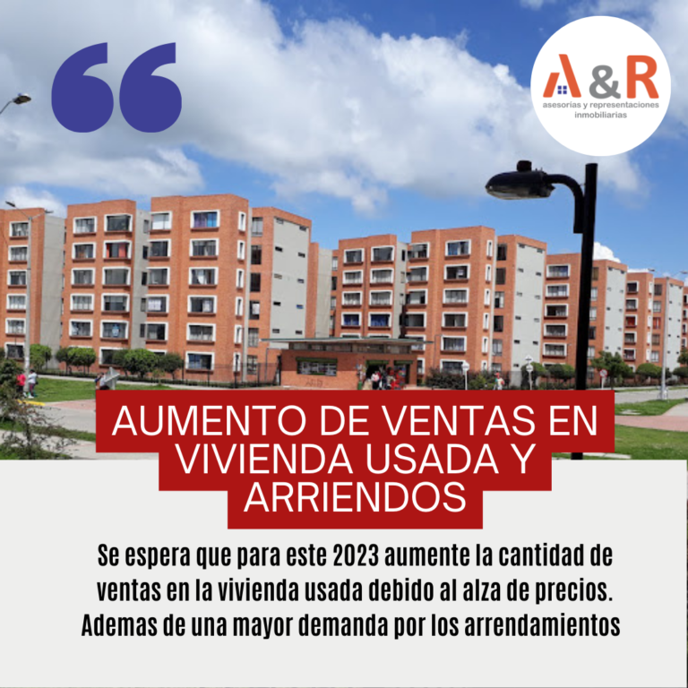 La vivienda usada y los arrendamientos son la preferencia para el 2023